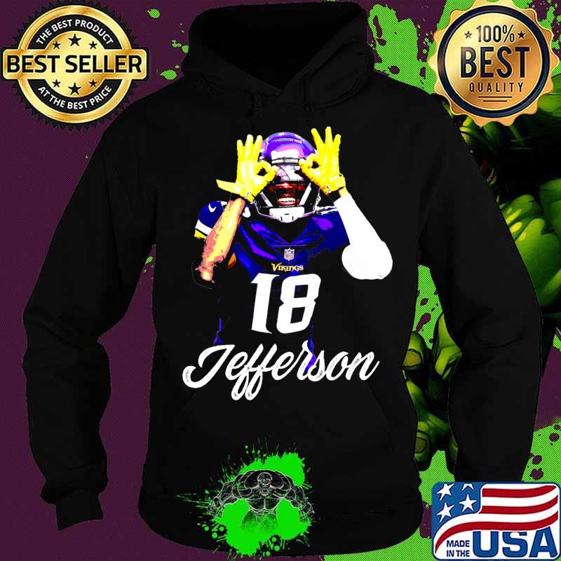 Justin Jefferson Vikings Football Shirt Hoodie Justin Jefferson Vikings Football Shirt Hoodie