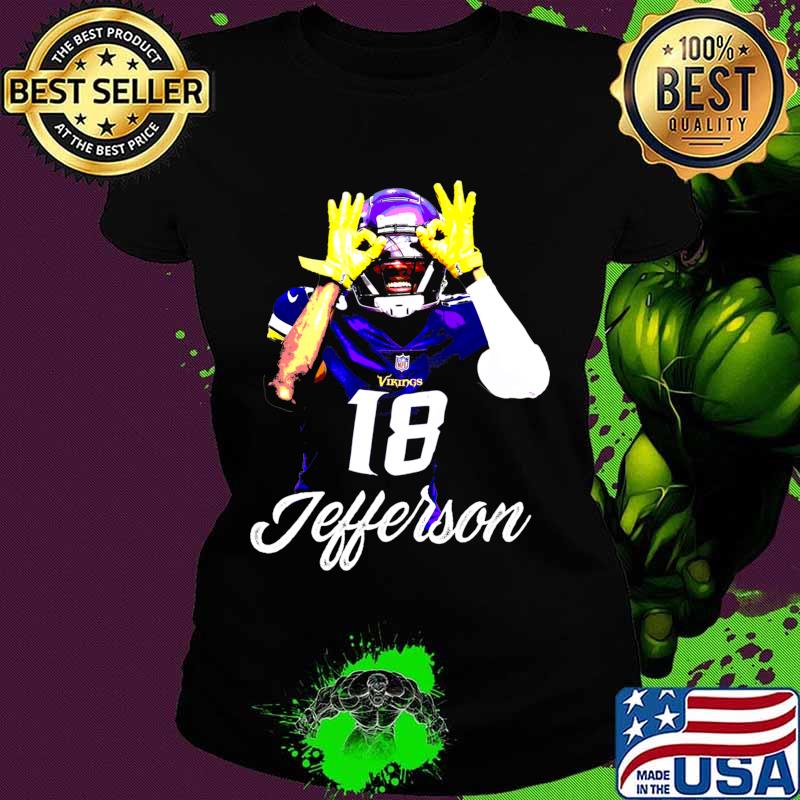 Justin Jefferson Vikings Football Shirt Ladies tee Justin Jefferson Vikings Football Shirt Ladies tee