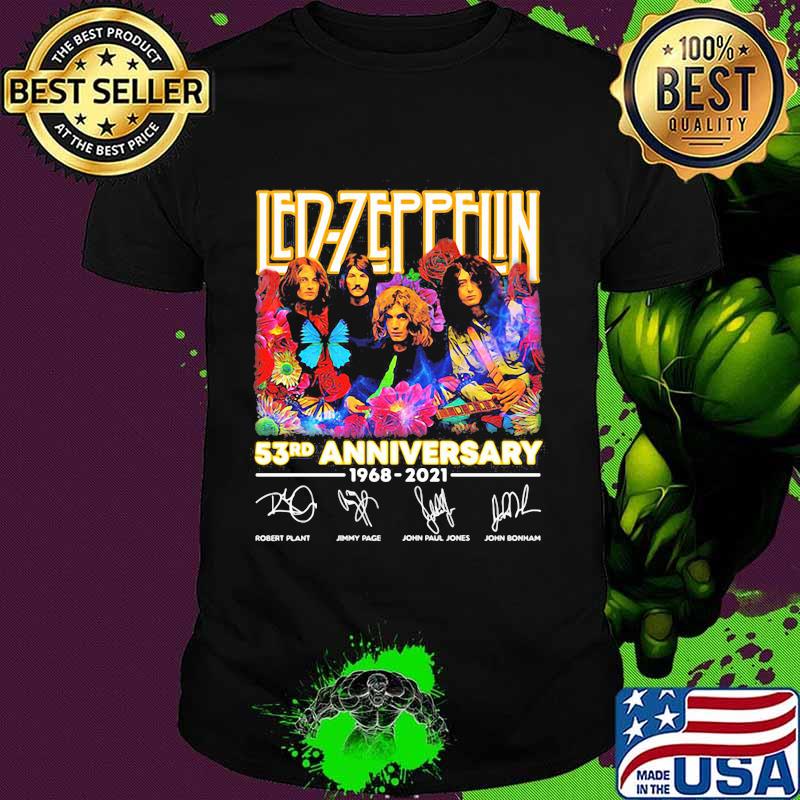 Led Zeppelin 53rd Anniversary 1968 2021 Signature Shirt