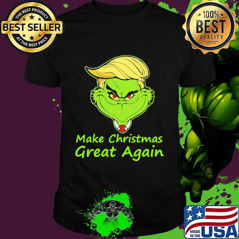 Make Christmas Great Again TrumpGrinch Xmas Shirt