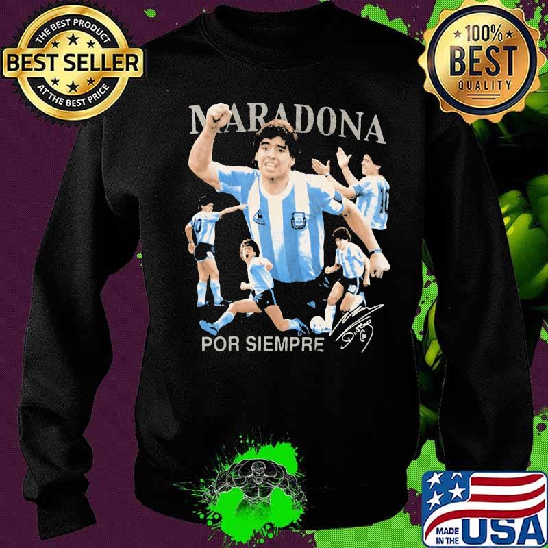 Maradona Por Siempre Signuature Legend Football Shirt Sweater Maradona Por Siempre Signuature Legend Football Shirt Sweater