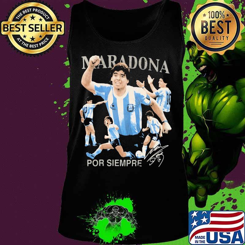Maradona Por Siempre Signuature Legend Football Shirt Tank top Maradona Por Siempre Signuature Legend Football Shirt Tank top