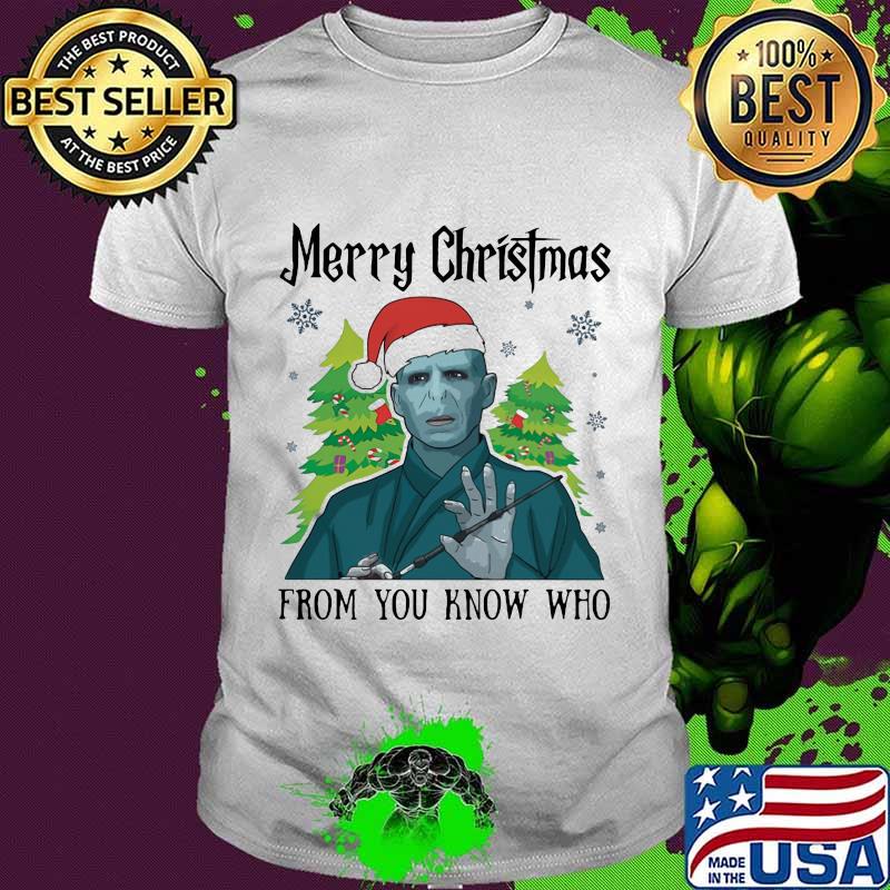 Merry Christmas From You Know Who Santa Shirt
