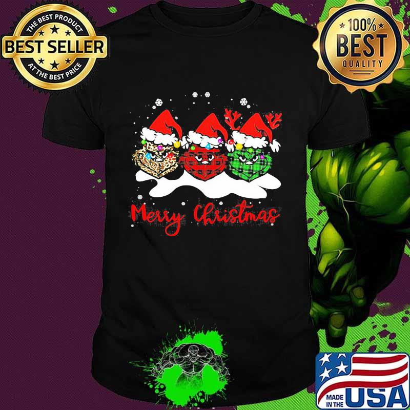 Merry Christmas Grinch Leopard Wear Hat Santa Shirt