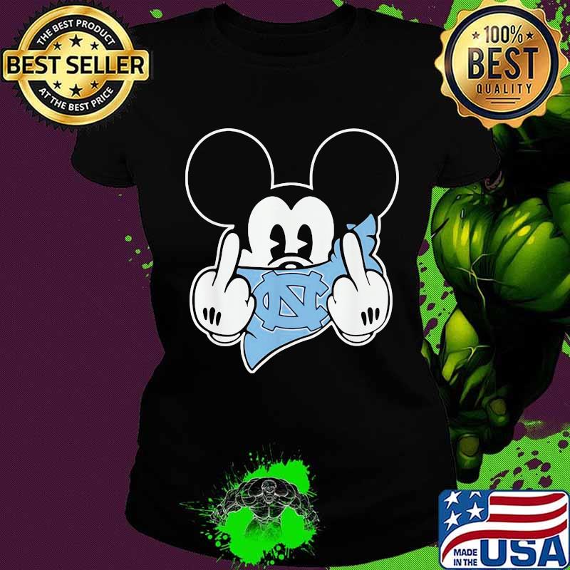 Mickey Middle Finger Mask North Carolina Tar Heels Football Disney Shirt Ladies tee Mickey Middle Finger Mask North Carolina Tar Heels Football Disney Shirt Ladies tee