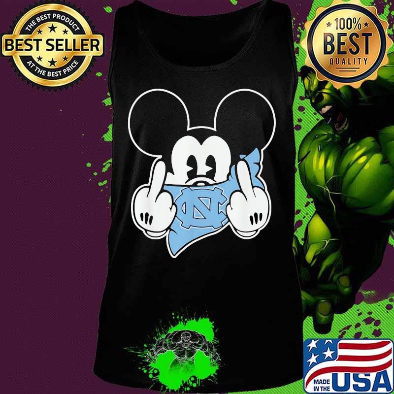 Mickey Middle Finger Mask North Carolina Tar Heels Football Disney Shirt Tank top Mickey Middle Finger Mask North Carolina Tar Heels Football Disney Shirt Tank top