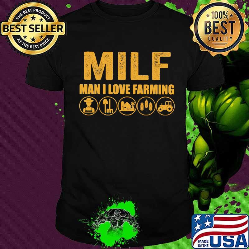 Milk Man I Love Farming Farmer Shirt
