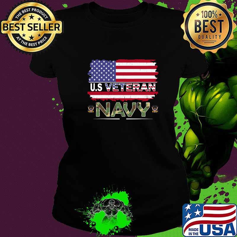 Navy Us Veteran American Flag Shirt Ladies tee Navy Us Veteran American Flag Shirt Ladies tee