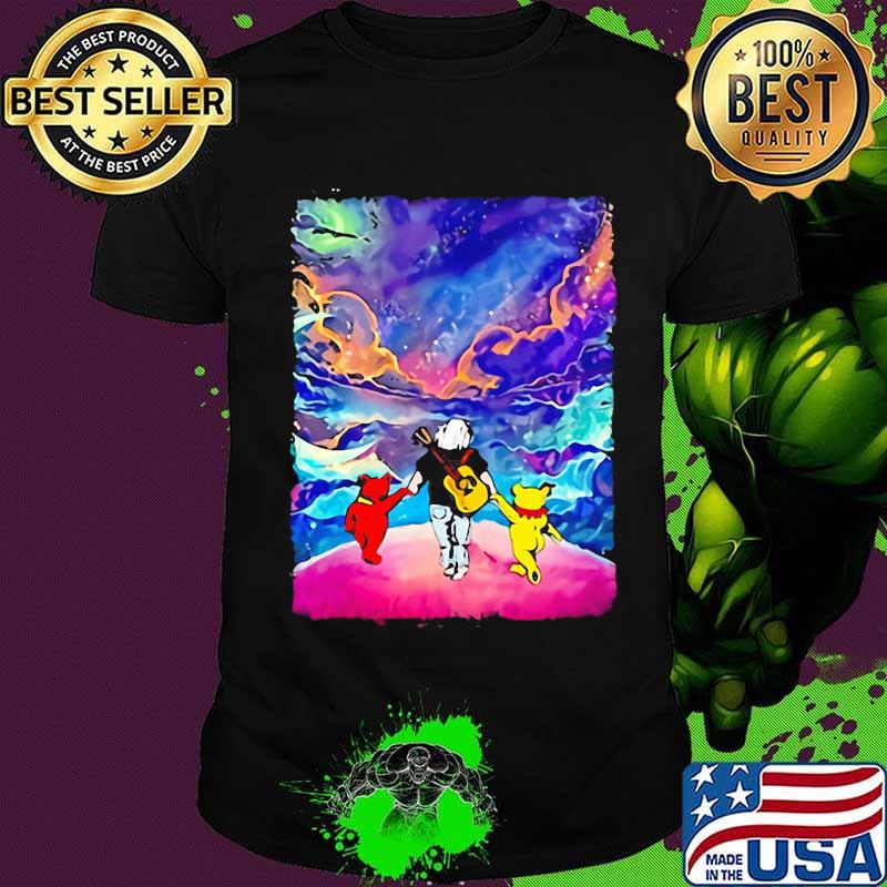 Night Grateful Dead Steal Bear Guitar Shirt