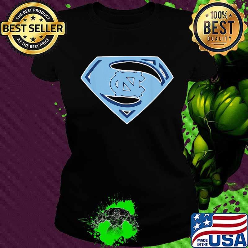 North Carolina Tar Heels Football Superman Shirt Ladies tee North Carolina Tar Heels Football Superman Shirt Ladies tee