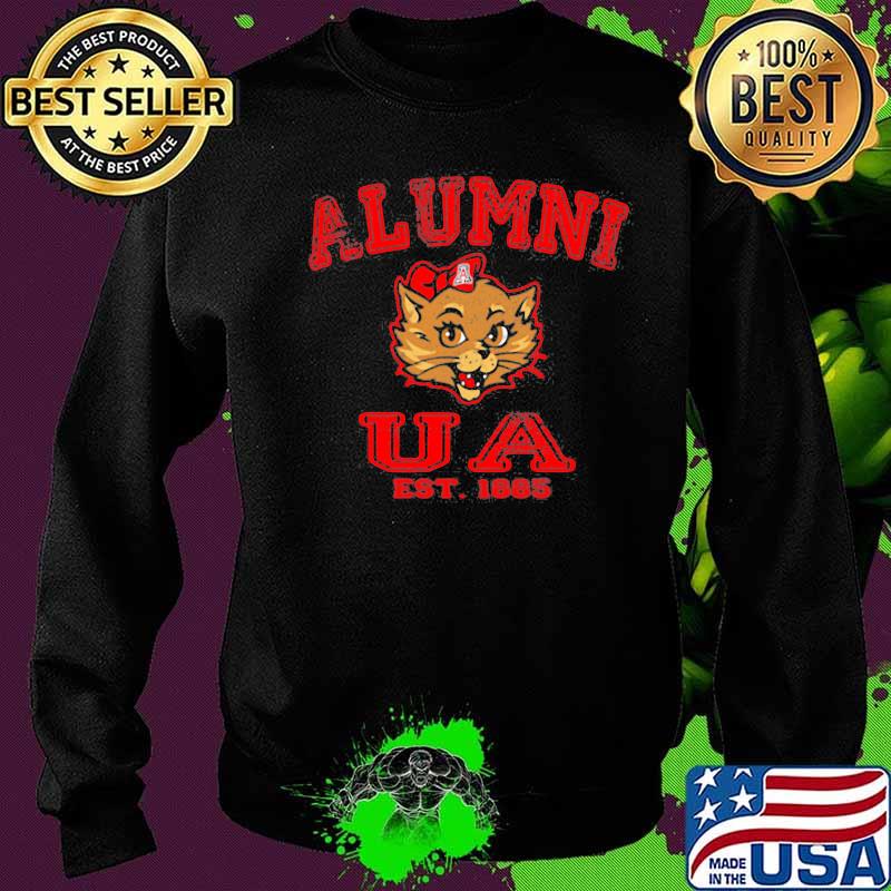 Official Alumni Ua Est 1885 Man Wildcat Red Bow Shirt Sweater Official Alumni Ua Est 1885 Man Wildcat Red Bow Shirt Sweater