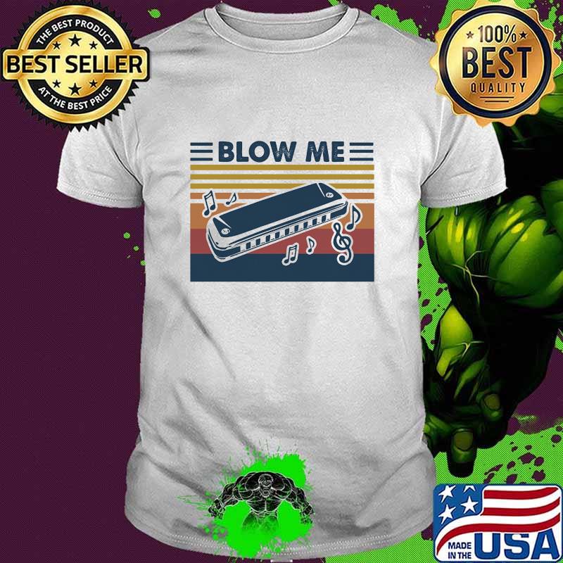 Official Blow Me Harmonica Vintage Shirt