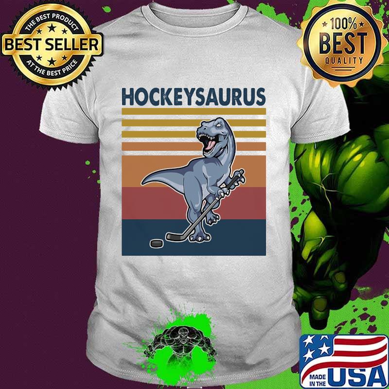 Official Hockey Dinosaur Saurus Vintage Shirt