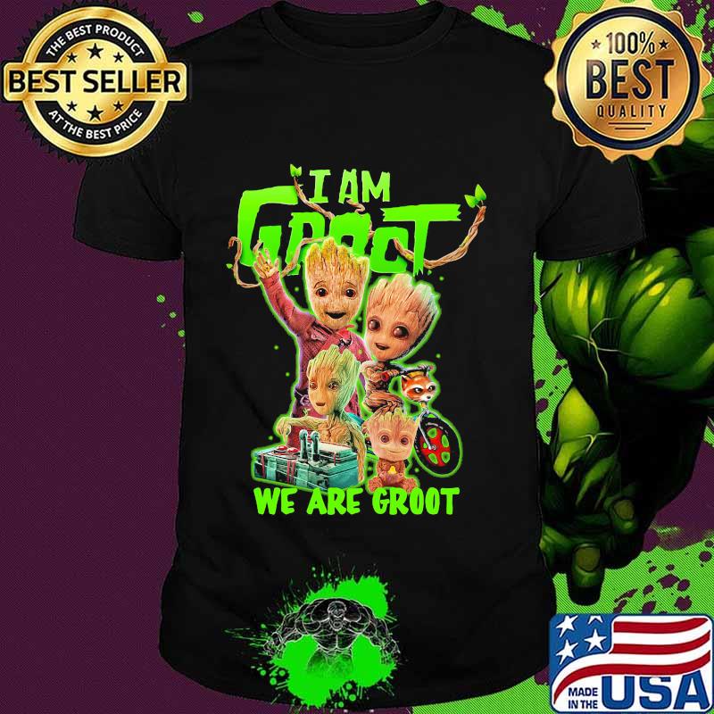 Official I Am Groot We Are Groot Shirt