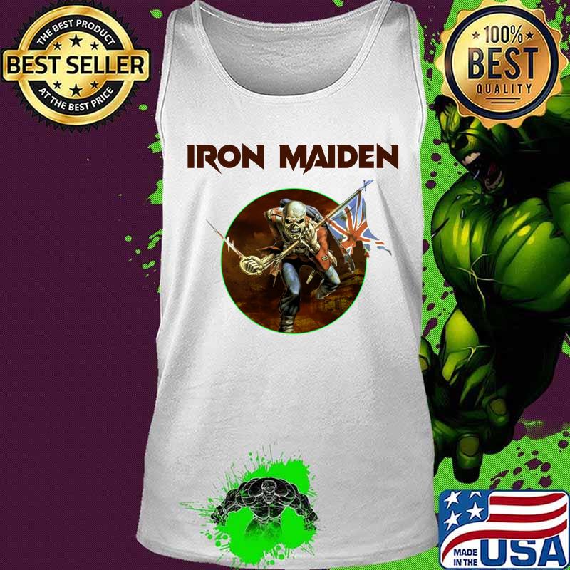Official Iron Maiden Skull Flag Shirt Tank top Official Iron Maiden Skull Flag Shirt Tank top