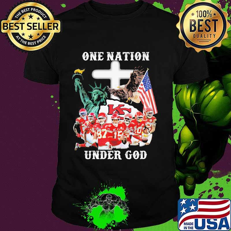 One Nation Under God Liberies American Flag Shirt