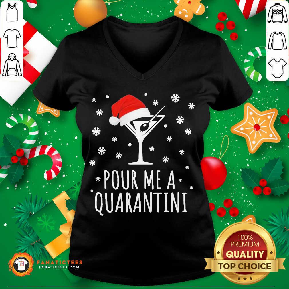 Original Christmas Quarantini Pour Me A Quarantini T-Shirt