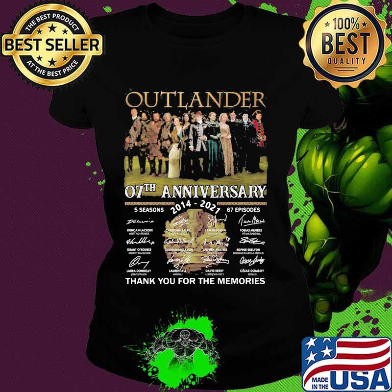 Outlander 07th Anniversary 2004 2021 Thank You For The Memories Signature Shirt Ladies tee Outlander 07th Anniversary 2004 2021 Thank You For The Memories Signature Shirt Ladies tee
