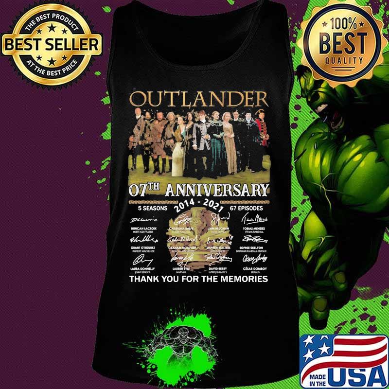 Outlander 07th Anniversary 2004 2021 Thank You For The Memories Signature Shirt Tank top Outlander 07th Anniversary 2004 2021 Thank You For The Memories Signature Shirt Tank top