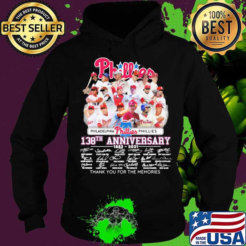 Philadelphia Phillies 138th Anniversary 1883 2021 Thank You For The Memories Signature Shirt Hoodie Philadelphia Phillies 138th Anniversary 1883 2021 Thank You For The Memories Signature Shirt Hoodie