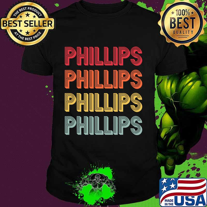 Phillips Surname Vintage Birthday Reunion Shirt