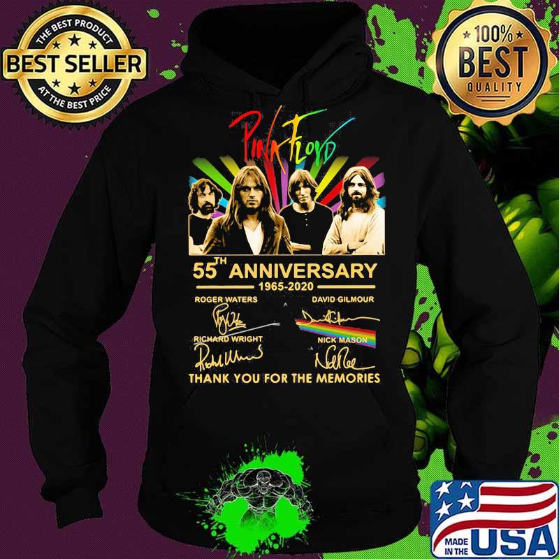 Pink Floyd 55th Anniversary 1965 2020 Thank You For The Memories Signuature Birthday Shirt Hoodie Pink Floyd 55th Anniversary 1965 2020 Thank You For The Memories Signuature Birthday Shirt Hoodie