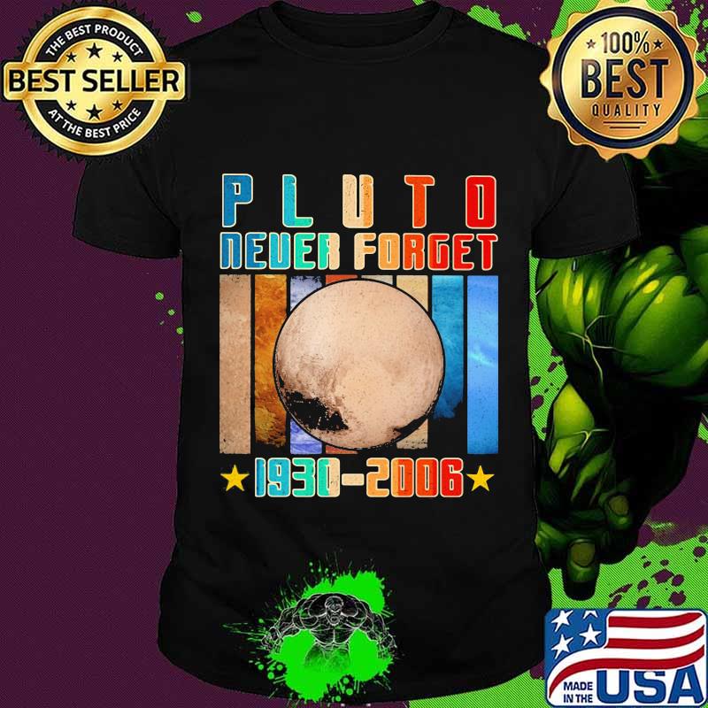 Pluto Never Forget 1930 2006 Astronomy Vintage Shirt