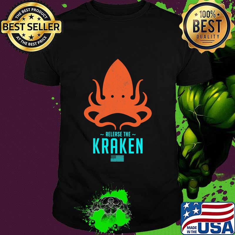 Release The Kraken Trump 2020 Election Monster Octopus Orange Usa Flag Shirt