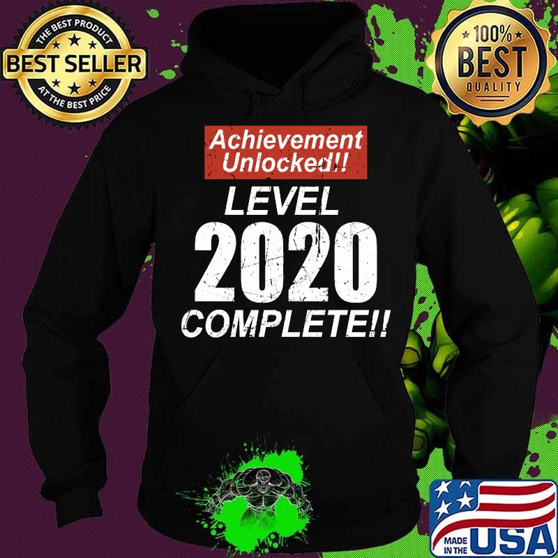 Retro Achievement Unlocked Level 2020 Complete Shirt Hoodie Retro Achievement Unlocked Level 2020 Complete Shirt Hoodie