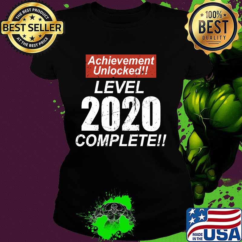 Retro Achievement Unlocked Level 2020 Complete Shirt Ladies tee Retro Achievement Unlocked Level 2020 Complete Shirt Ladies tee