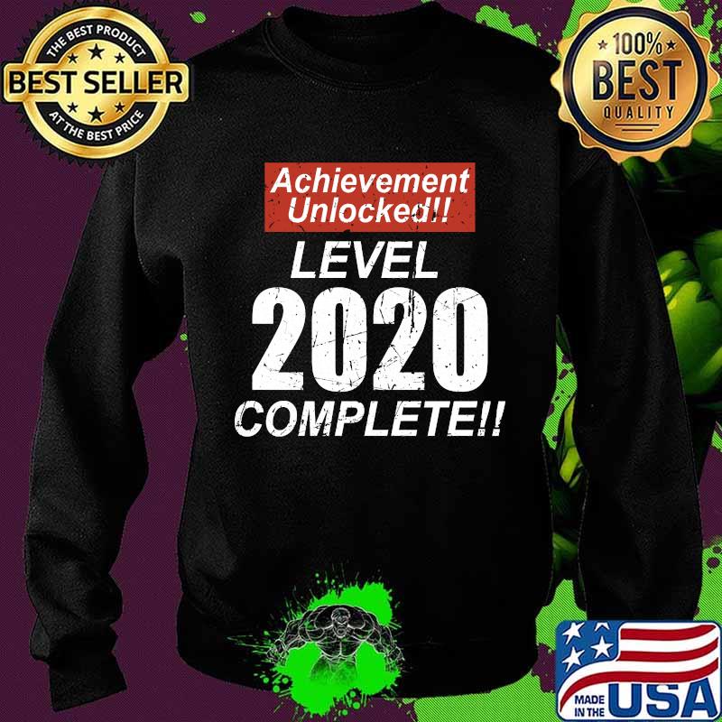Retro Achievement Unlocked Level 2020 Complete Shirt Sweater Retro Achievement Unlocked Level 2020 Complete Shirt Sweater