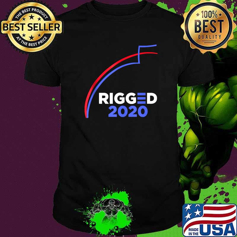 Rigged 2020 Election Fraud president Graphs show vote fraud shirt