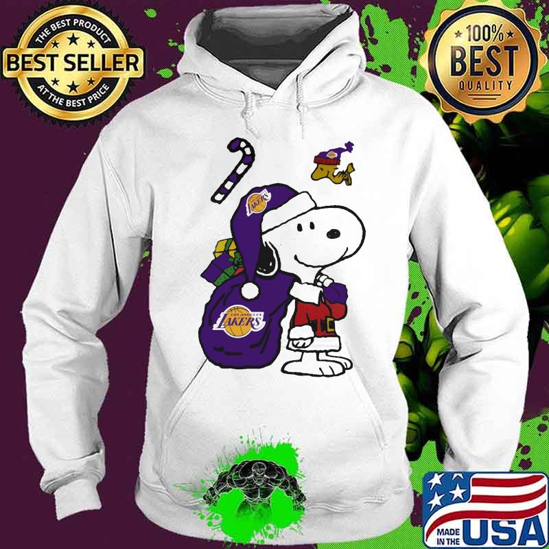 Snoopy And Woodstock Football Los Angeles Laker Santa Claus Xmas Shirt Hoodie Snoopy And Woodstock Football Los Angeles Laker Santa Claus Xmas Shirt Hoodie