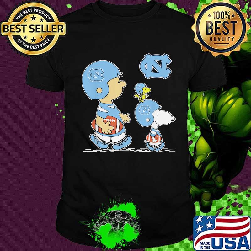 Snoopy Woodstock Wear Hat North Carolina Tar Heels Football Shirt