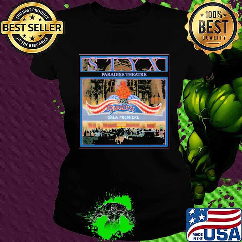 Styx Paradise Theatre Gala Premiere Pieces Of Eight Shirt Ladies tee Styx Paradise Theatre Gala Premiere Pieces Of Eight Shirt Ladies tee