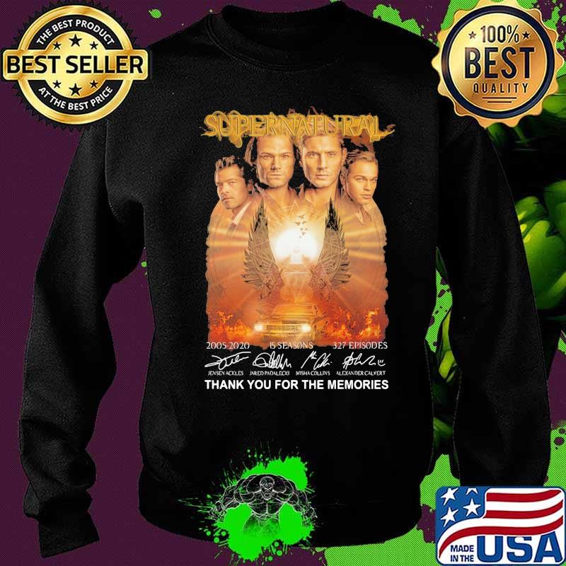 Supernatural Thank You For The Memories Signuature Shirt Sweater Supernatural Thank You For The Memories Signuature Shirt Sweater