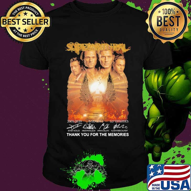 Supernatural Thank You For The Memories Signuature Shirt