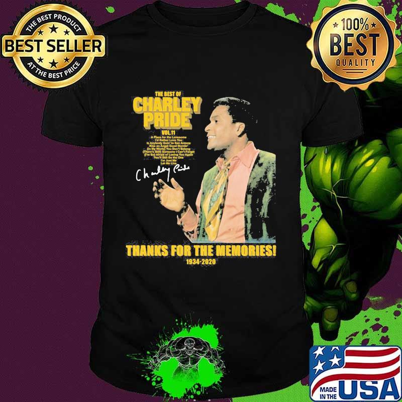 The Best Of Charley Pride 1934 2020 Thank You For The Memories Signature Shirt