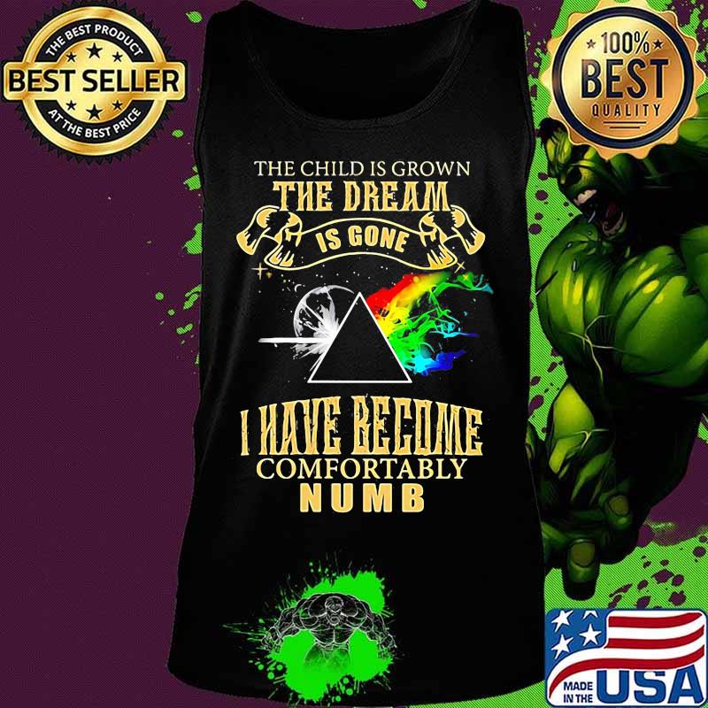 The Child Is Grown The Dream Is Gone I Have Become Comfortably Numb Moon Lgbt Pink Floyd Shirt Tank top The Child Is Grown The Dream Is Gone I Have Become Comfortably Numb Moon Lgbt Pink Floyd Shirt Tank top
