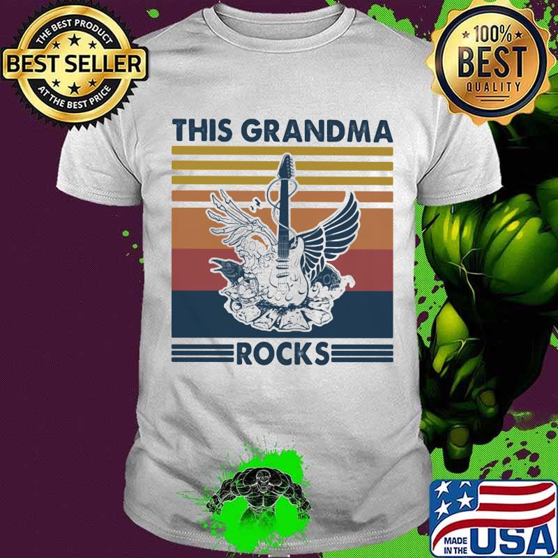 This Grandma Rocks Guitar Vintage ShirtThis Grandma Rocks Guitar Vintage Shirt