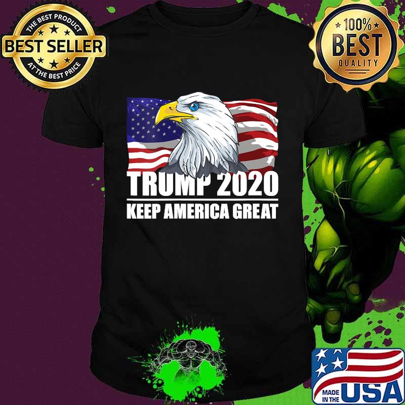 Trump 2020 Keep America Great USA Flag US Elections 2020 Shirt