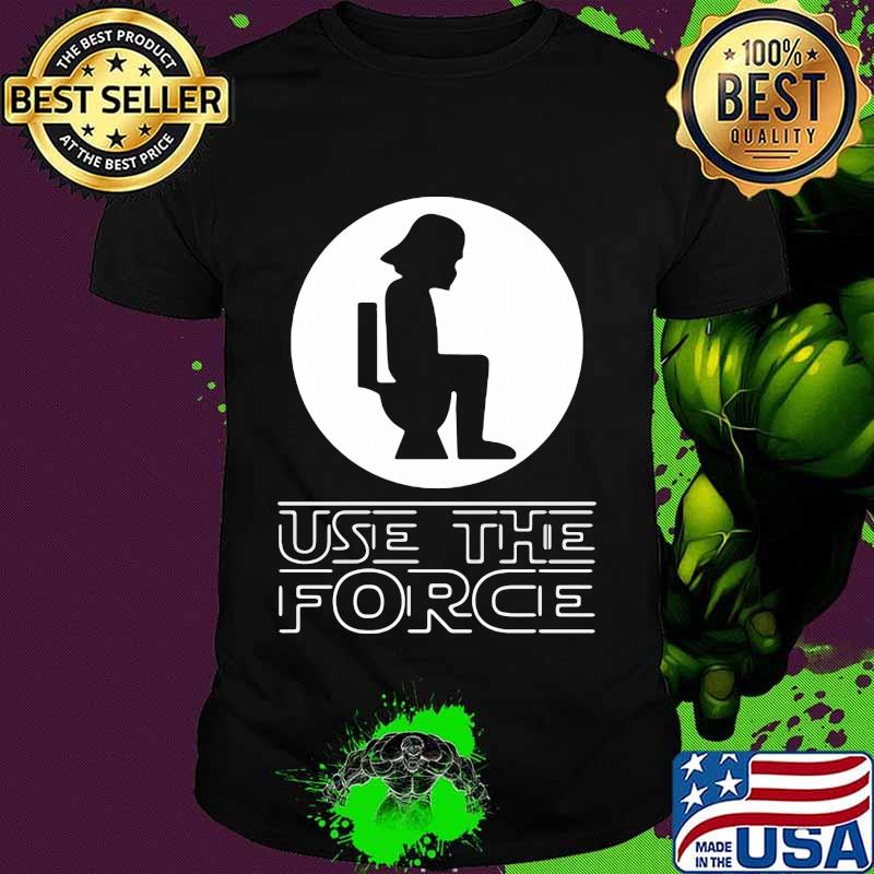 Use The Force With Darth Vader Head Bathroom Toilet Shirt