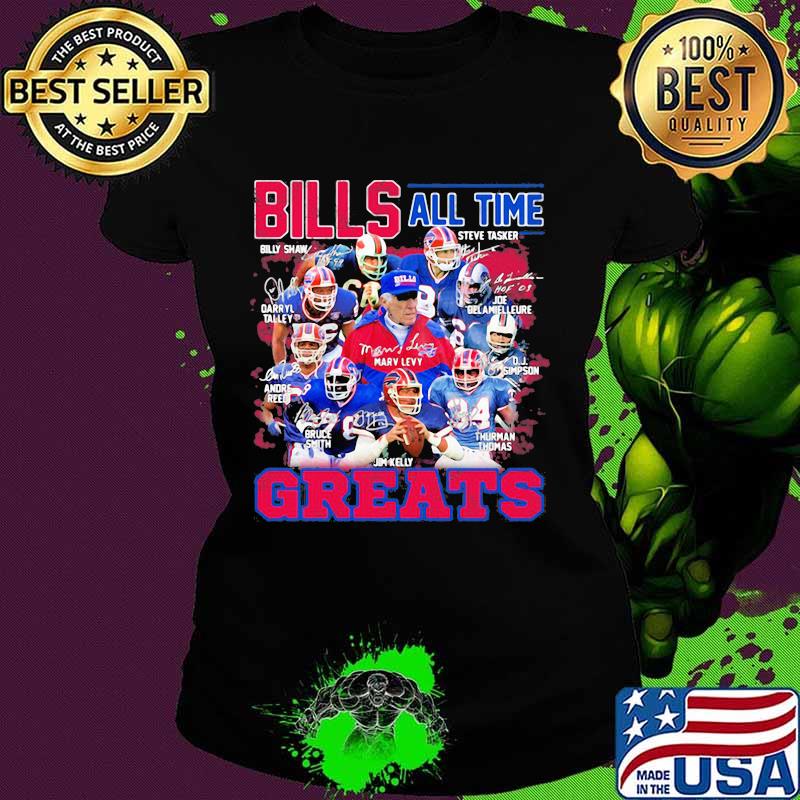 Bills All Time Greats Team Football Shirt Ladies tee Bills All Time Greats Team Football Shirt Ladies tee