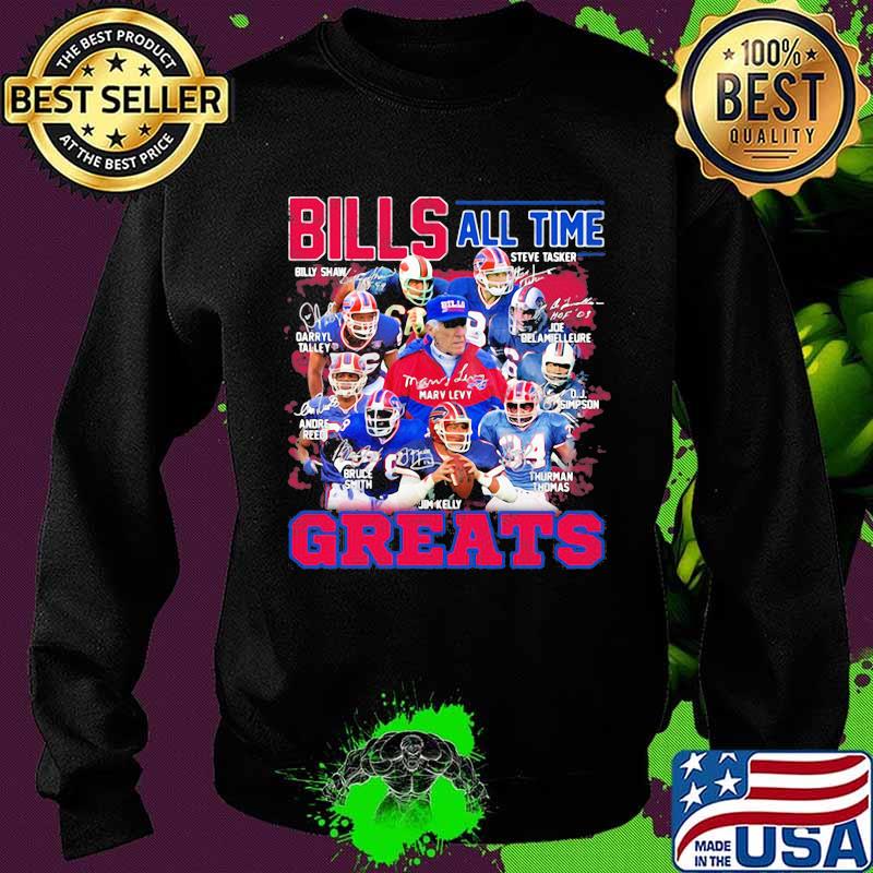 Bills All Time Greats Team Football Shirt Sweater Bills All Time Greats Team Football Shirt Sweater