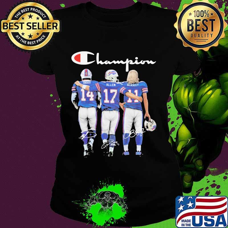 Champion Buffalo Bills Allen Beaslet Signature Shirt Ladies tee Champion Buffalo Bills Allen Beaslet Signature Shirt Ladies tee