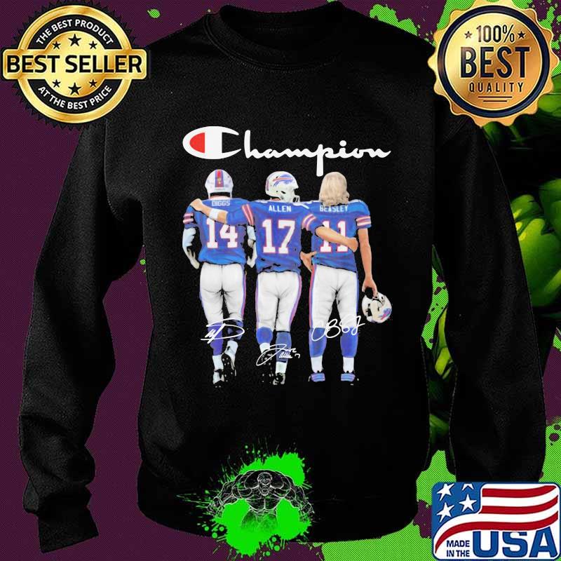 Champion Buffalo Bills Allen Beaslet Signature Shirt Sweater Champion Buffalo Bills Allen Beaslet Signature Shirt Sweater