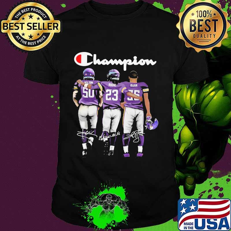 Champion Minnesota Vikings Football Signature Barr Shirt