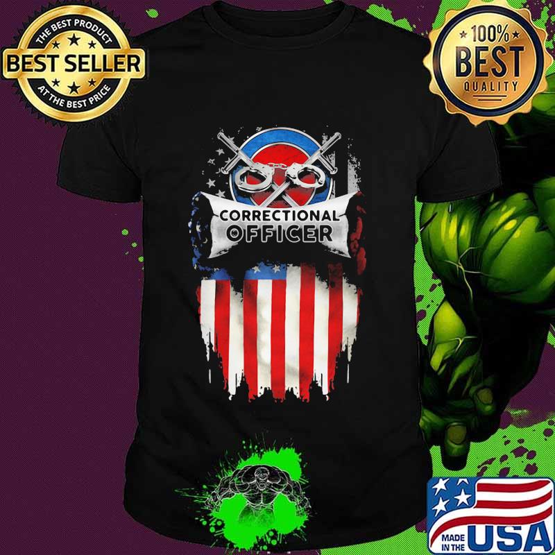 Correctional Officer Logo American Flag Shirt