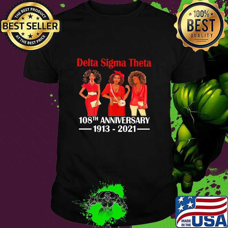 Delta Sigma Theta 108th Anniversary 1913 2021 Wear Clothes Red Shirt