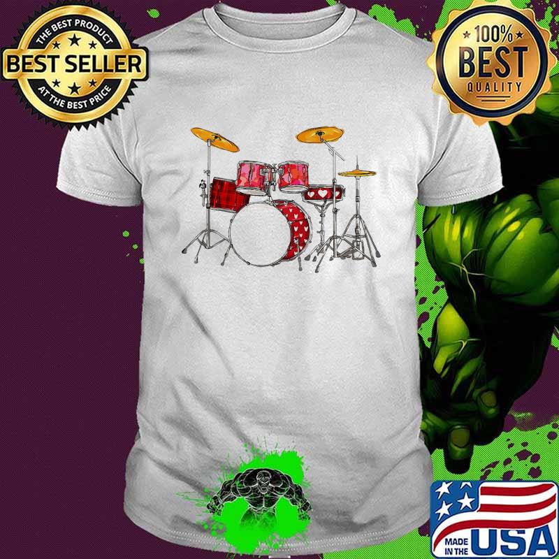 Drum Band Music Valentine’s Day Shirt